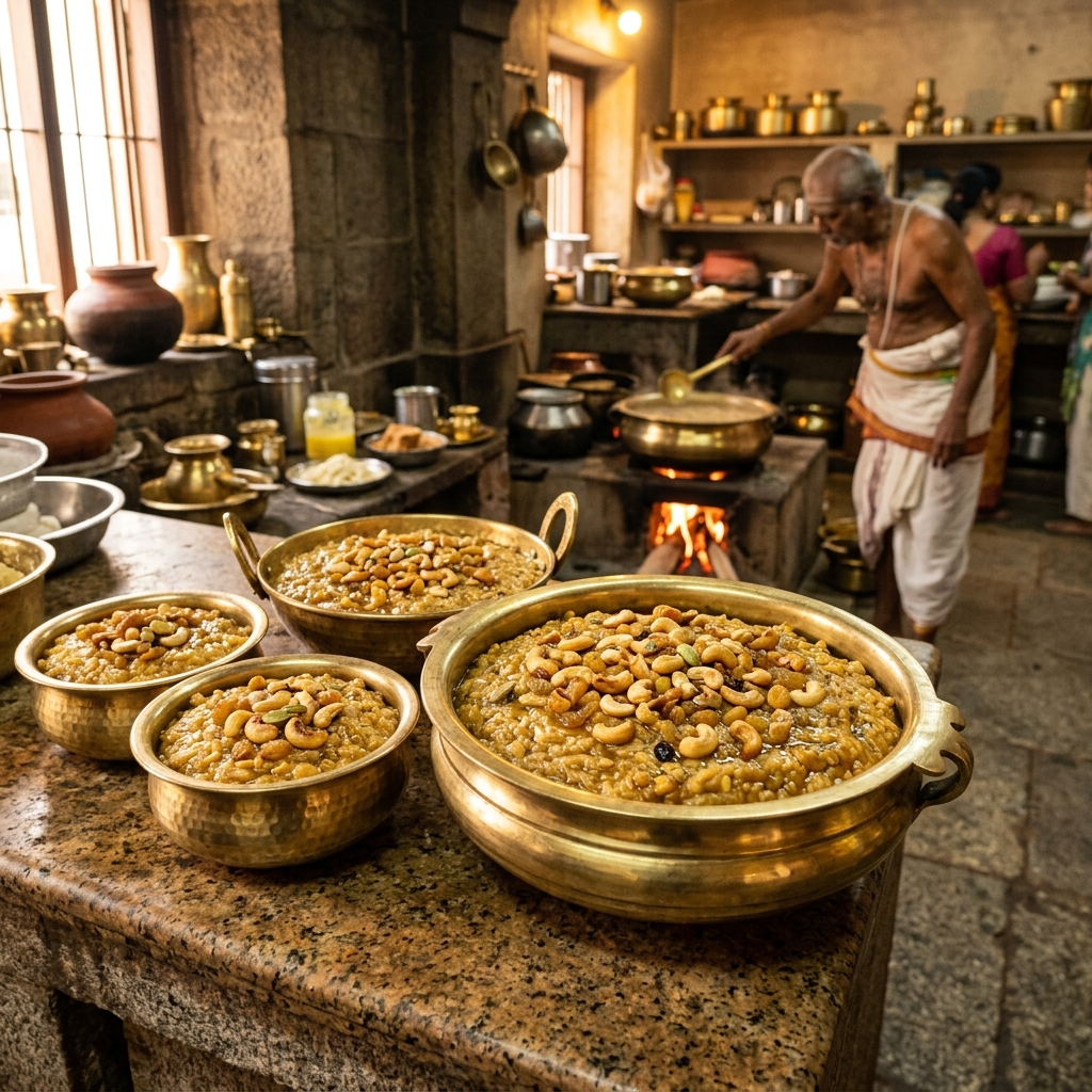 Prasadam Counter Management During Peak Days